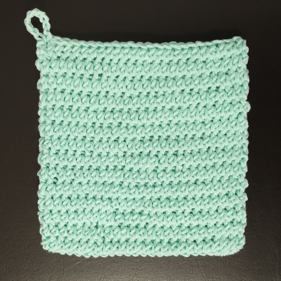 HOST PICK - Crochet Double Thick Potholder - Mint - Picture 3 of 3